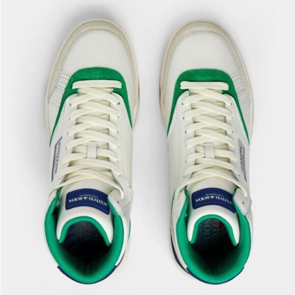 Scotch & Soda Court Cup Hi-Top Sneakers, White, New, Size EU 42 US 9 - Picture 6 of 16